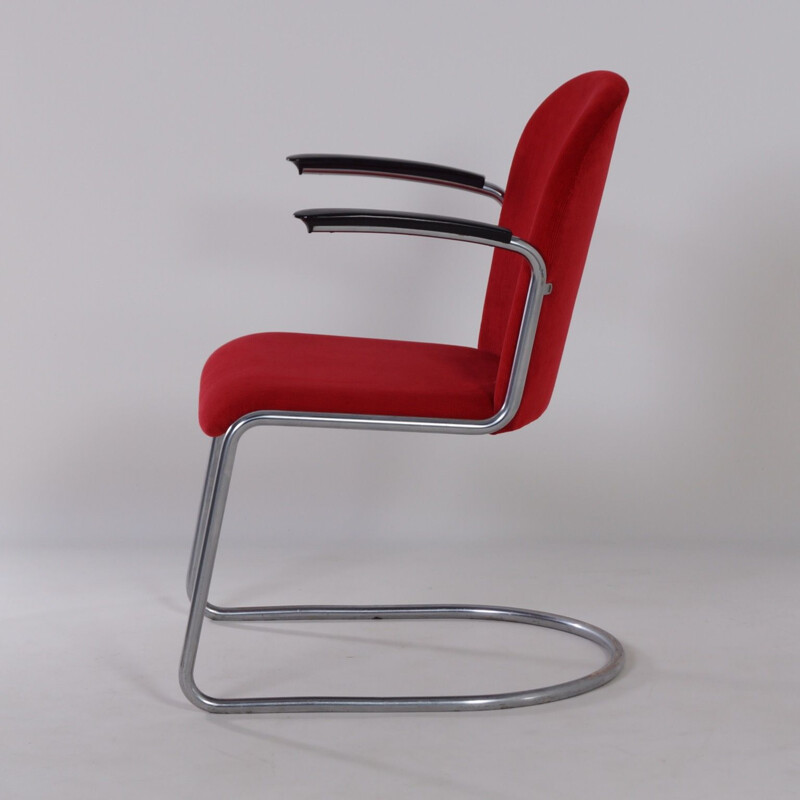 Vintage fauteuil 413-R Gispen van Willem Hendrik Gispen, 1950