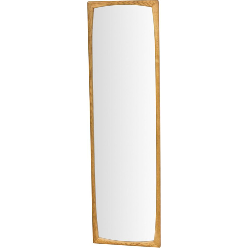 Vintage oak wall mirror model 619 by Fröseke, 1950 