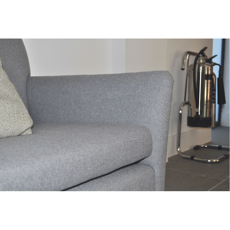 Vintage Two Seater Danish Sofa in grey wool