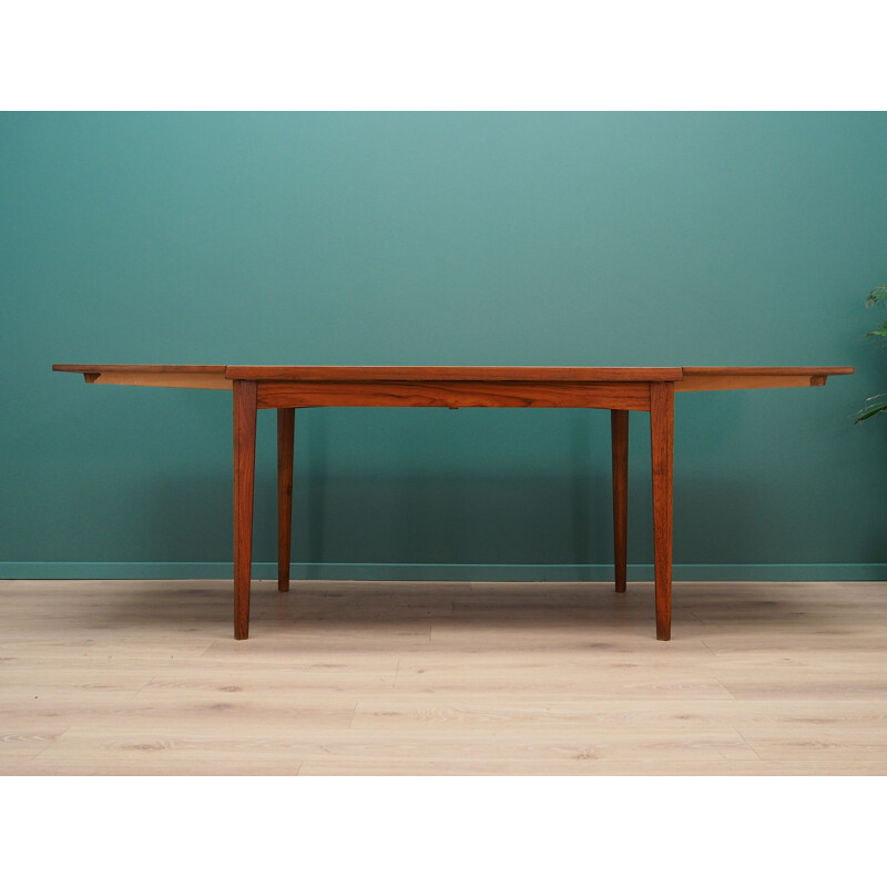 Table vintage en placage de teck, design danois, 1960-1970 