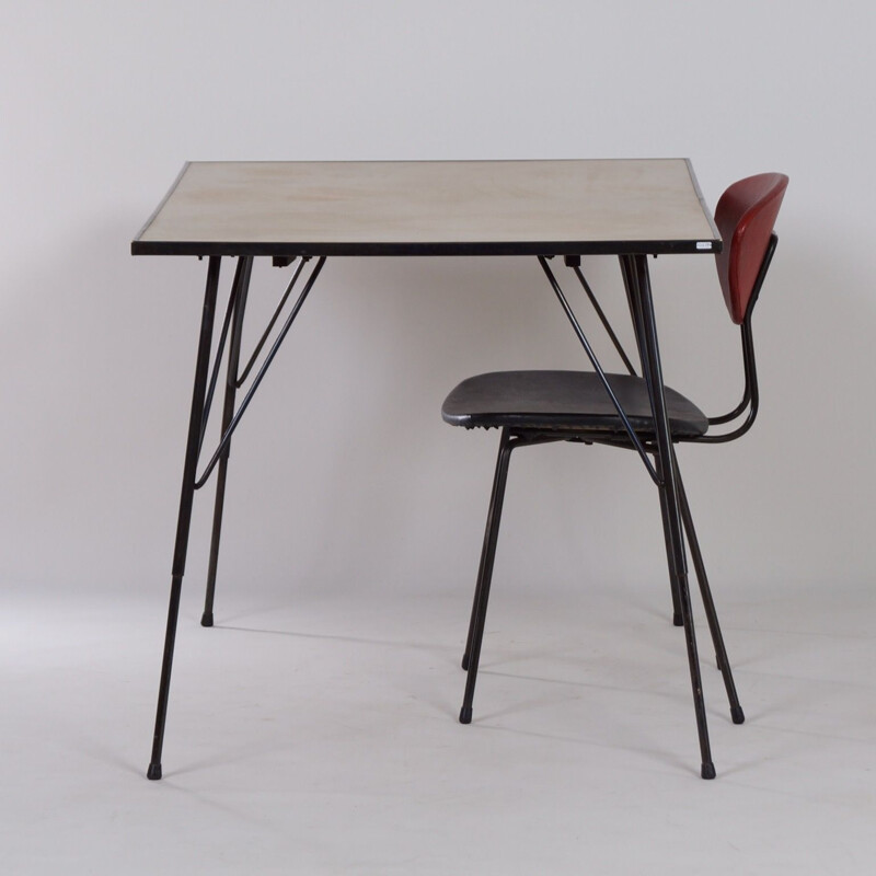 Table et chaise vintage de Rudolf Wolf pour Elsrijk, 1960