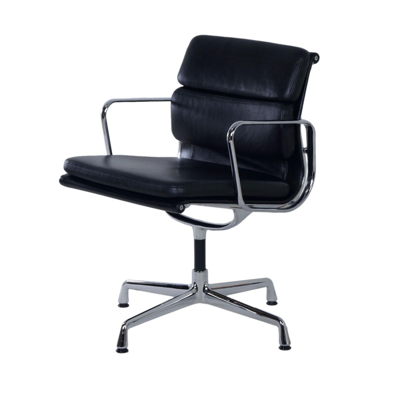 Vintage black EA 208 chair by Charles & Ray Eames for Vitra, 2000