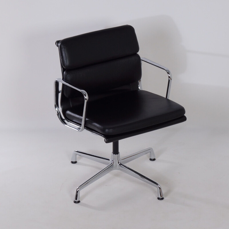 Vintage black EA 208 chair by Charles & Ray Eames for Vitra, 2000