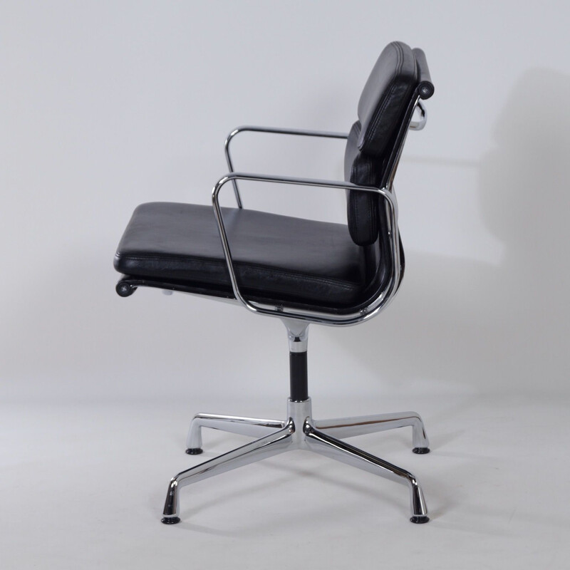 Vintage black EA 208 chair by Charles & Ray Eames for Vitra, 2000