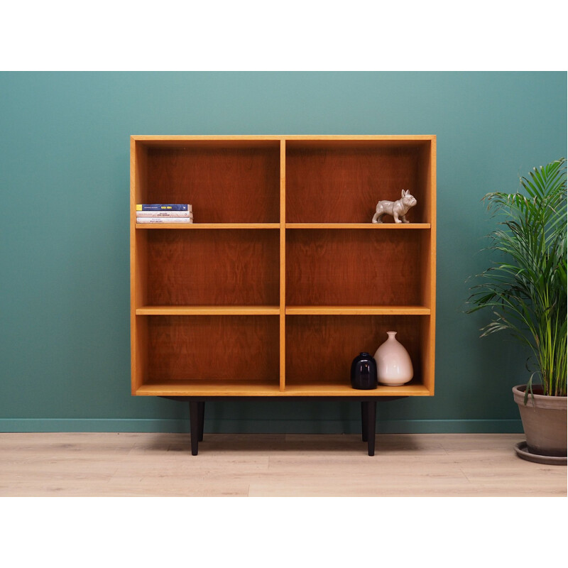 Vintage SKM bookcase in ash veneer 1960-1970