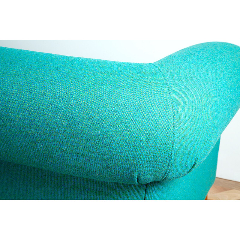 Vintage blue drop down Chesterfield sofa