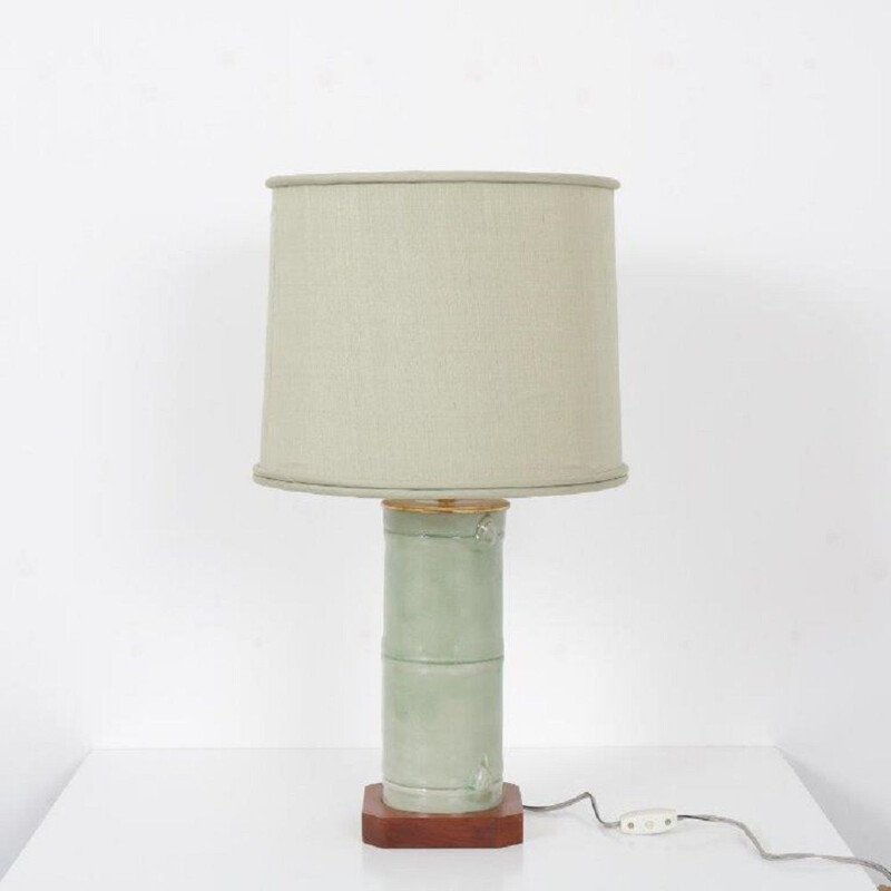  Vintage faux bamboo table lamp, United States of America, 1970s