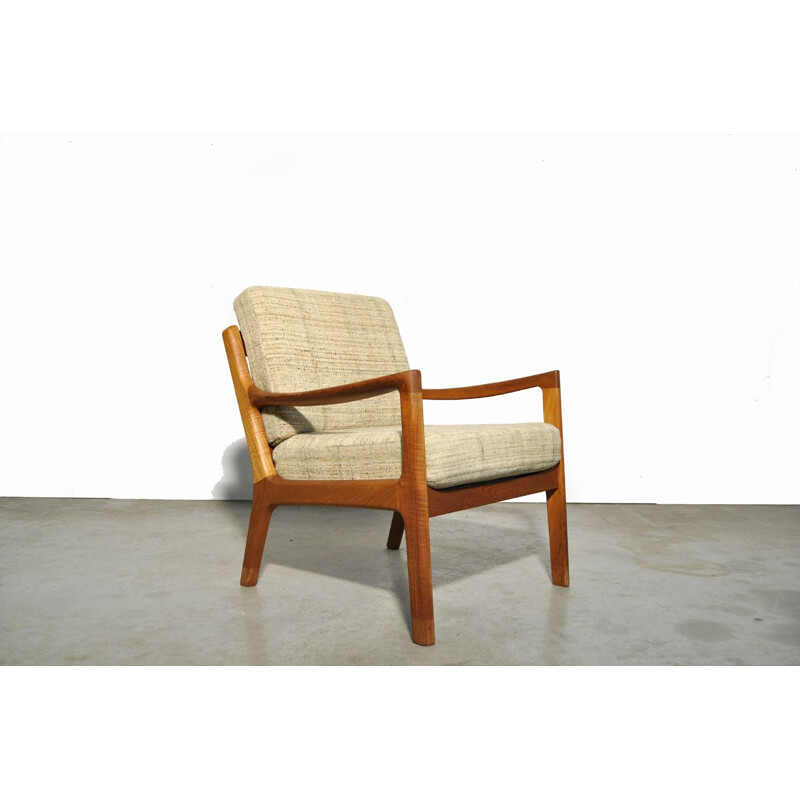 Vintage elegant teak easy chairs "Senator series" by Ole Wanscher for Cado, 1960s