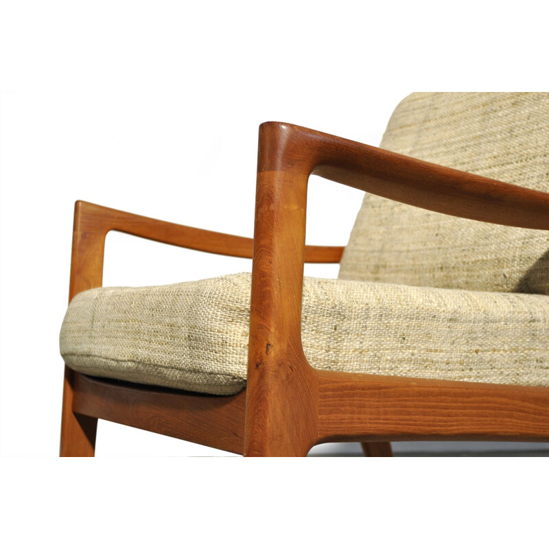 Vintage elegant teak easy chairs "Senator series" by Ole Wanscher for Cado, 1960s