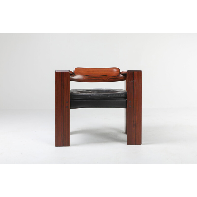 Ensemble de 4 fauteuils Artona vintage par Afra & Tobia Scarpa pour Maxalto 1975