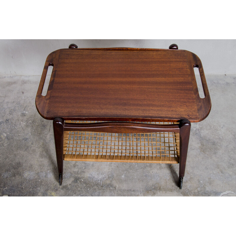 Vintage teak wagon by Johannes Andersen for Silkeborg, 1960