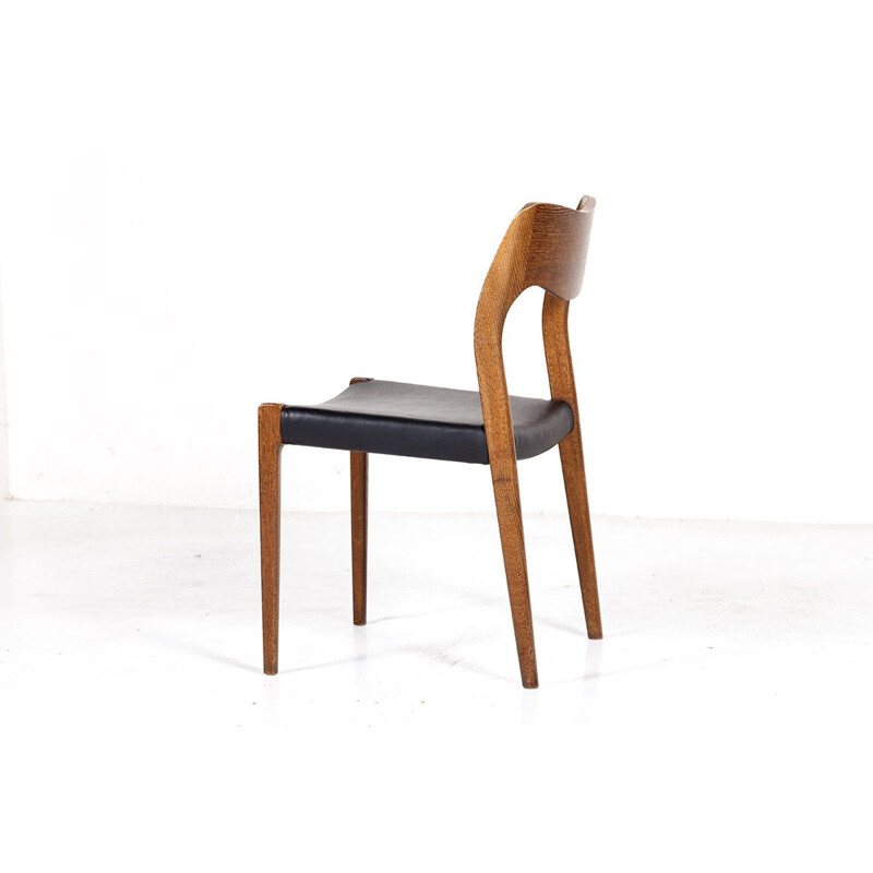 Vintage set of 4 No. 71 Dining Chairs by Niels Otto Møller for J.L. Møllers, 1960s