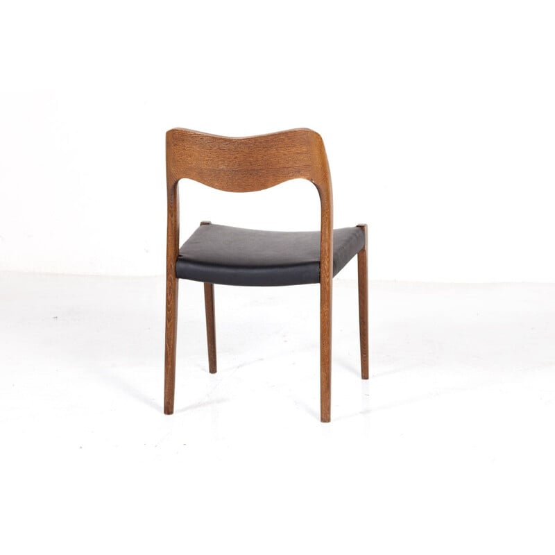 Série de 4 chaises vintage No. 71 par Niels Otto Møller pour J.L. Møllers, 1960s