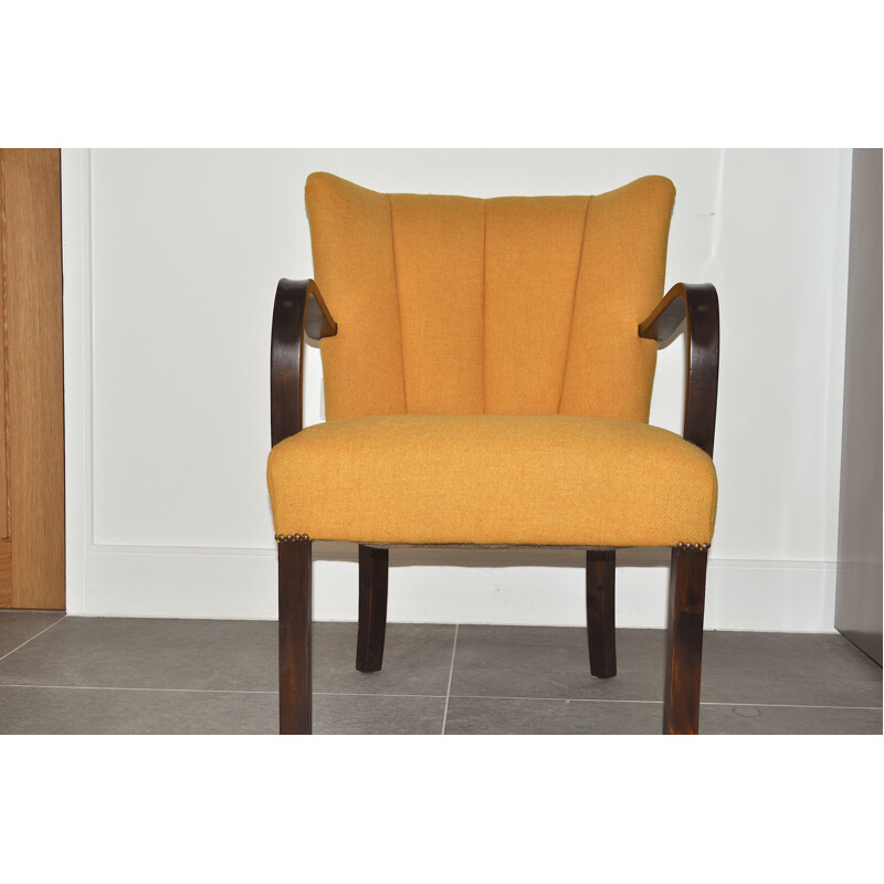 Vintage yellow cocktail chair