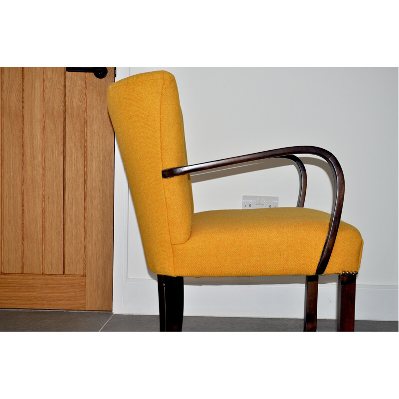 Vintage yellow cocktail chair