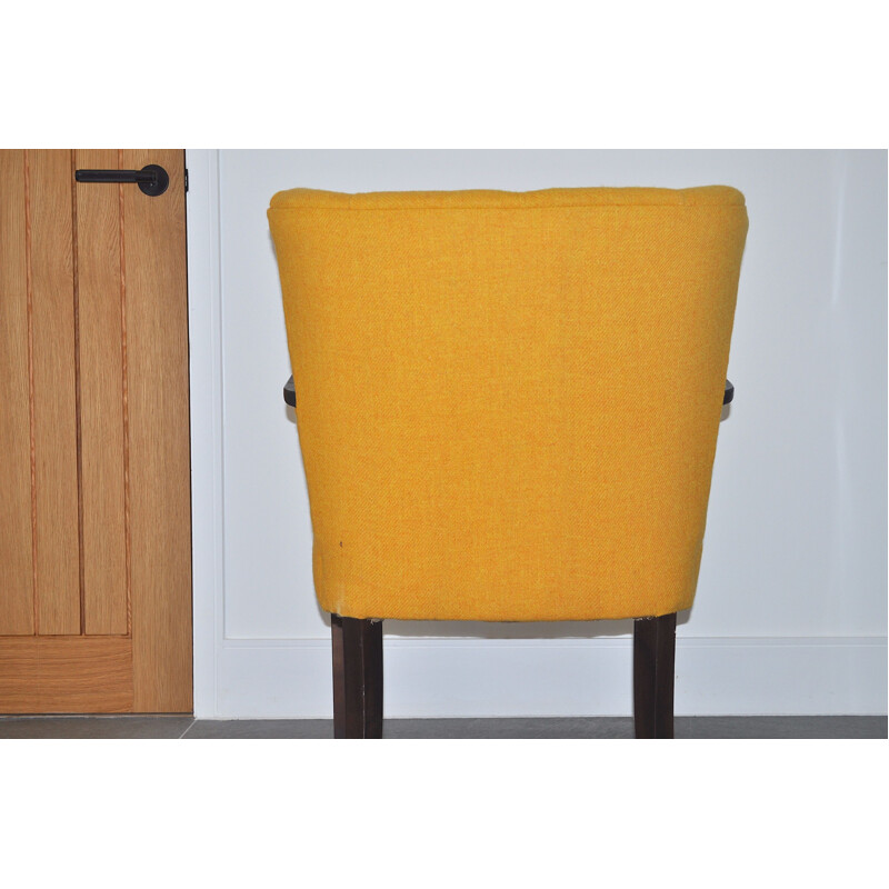 Vintage yellow cocktail chair