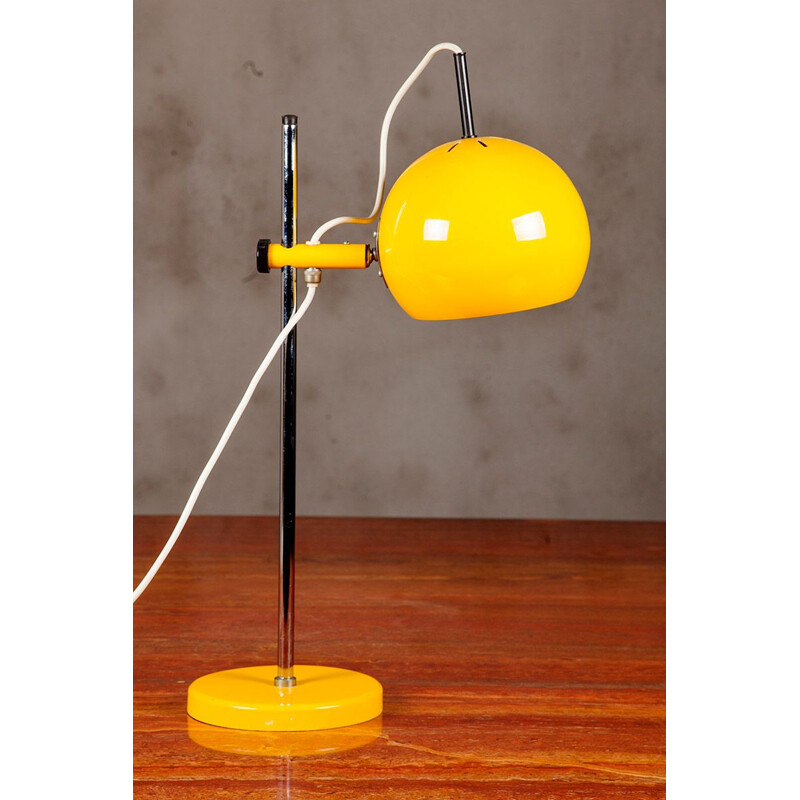 Vintage yellow table lamp by Starlux , 1960s