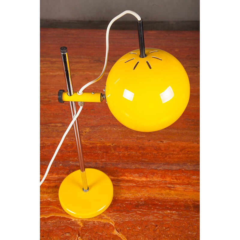 Vintage yellow table lamp by Starlux , 1960s