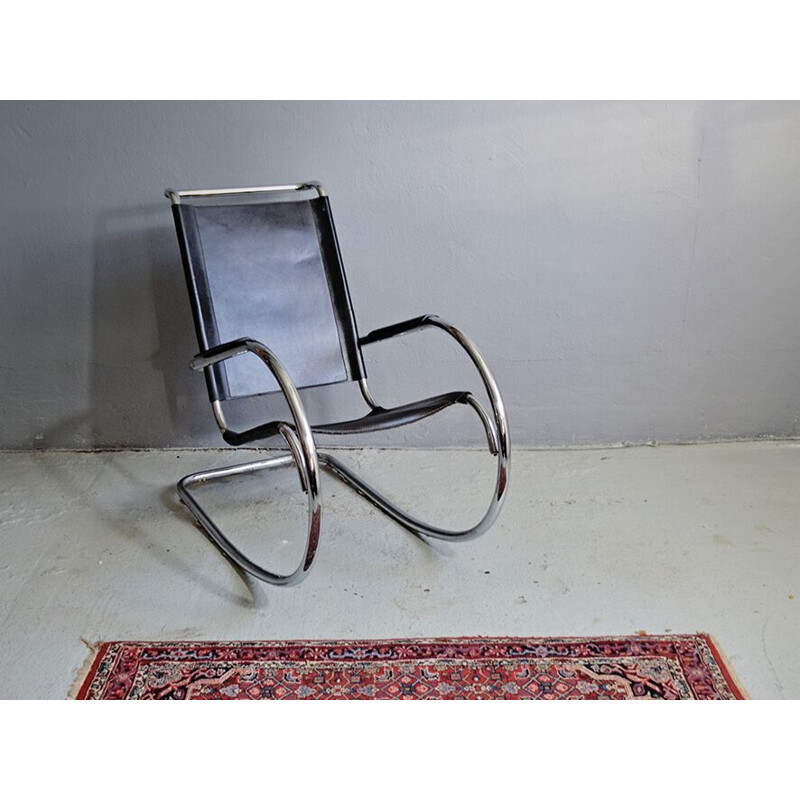 Rocking chair vintage par Fasem 1960s