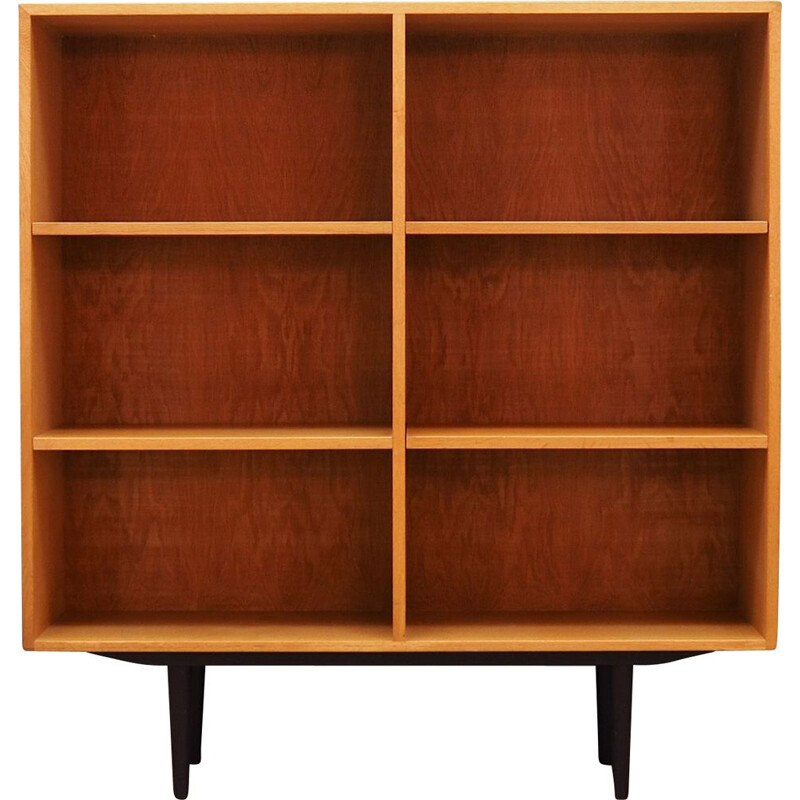 Vintage SKM bookcase in ash veneer 1960-1970