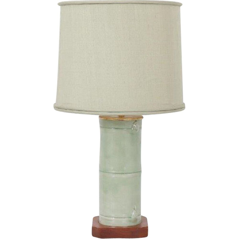  Lampe de table vintage en faux bambou, États-Unis d'Amérique, 1970