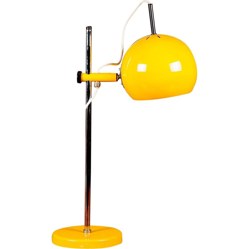 Vintage yellow table lamp by Starlux , 1960s