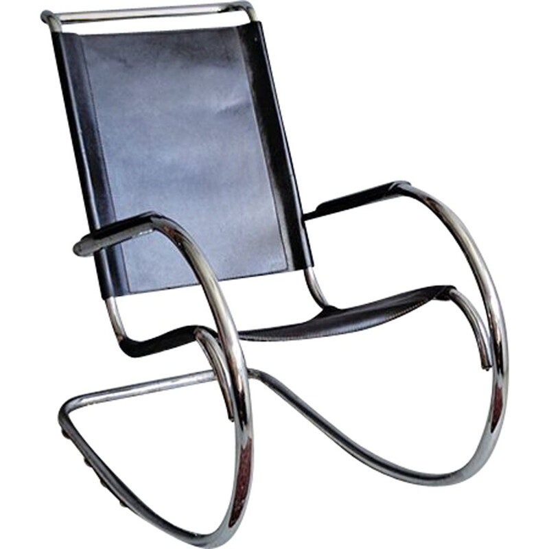 Rocking chair vintage par Fasem 1960s