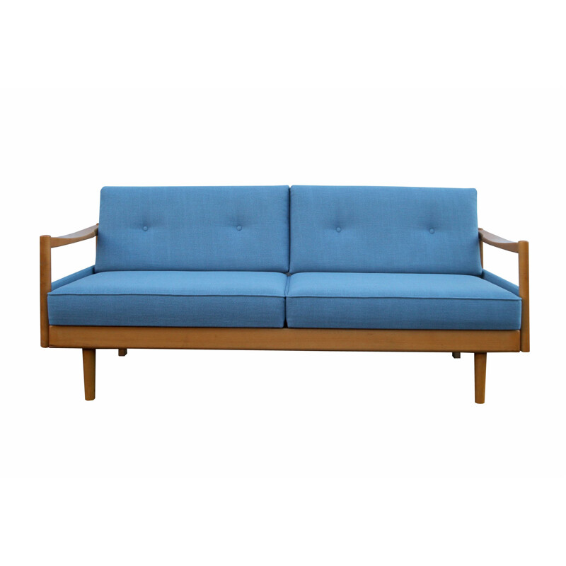 Vintage blue daybed by Wilhelm Knoll, 1960s 