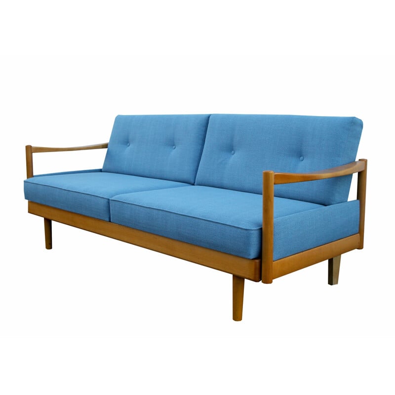 Vintage blue daybed by Wilhelm Knoll, 1960s 