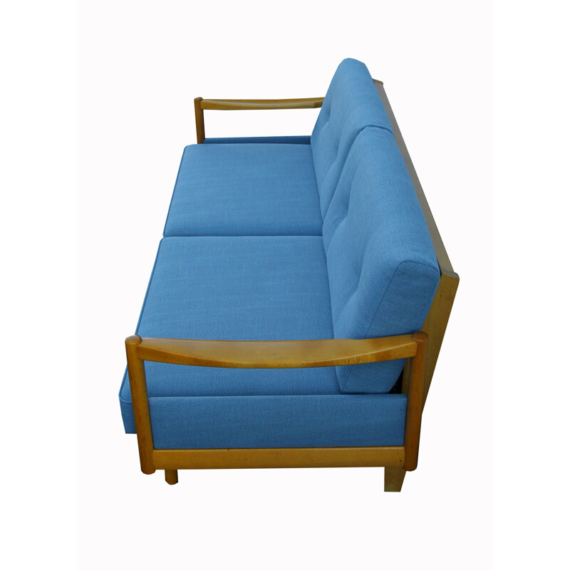 Vintage blue daybed by Wilhelm Knoll, 1960s 