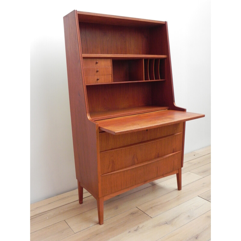 Scandinavian secretary in teak - 1960s