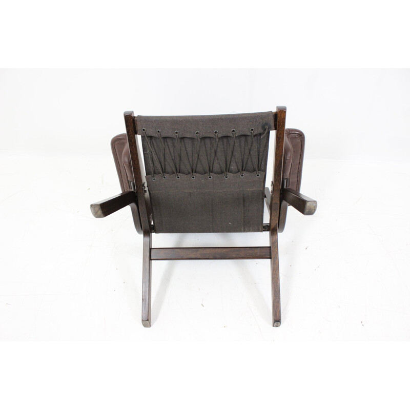 Scandinavian westnofa armchair in leather, Ingmar RELLING - 1960s