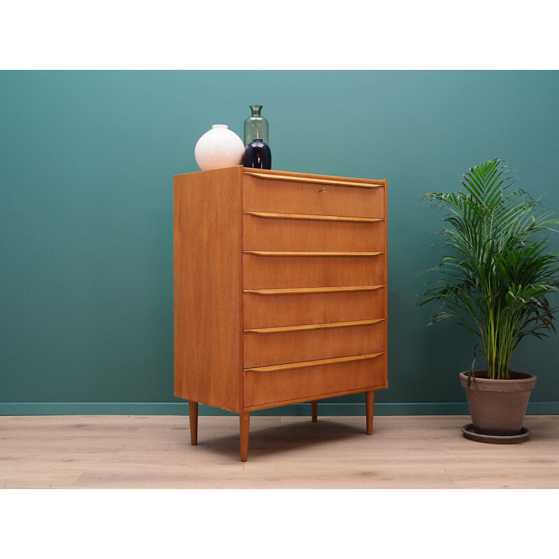 Vintage Danish Chest Of Drawers in ash, 1960