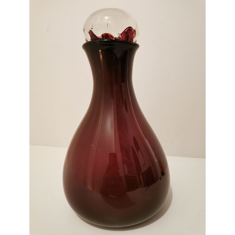 Vintage decanter with Murano glass stopper