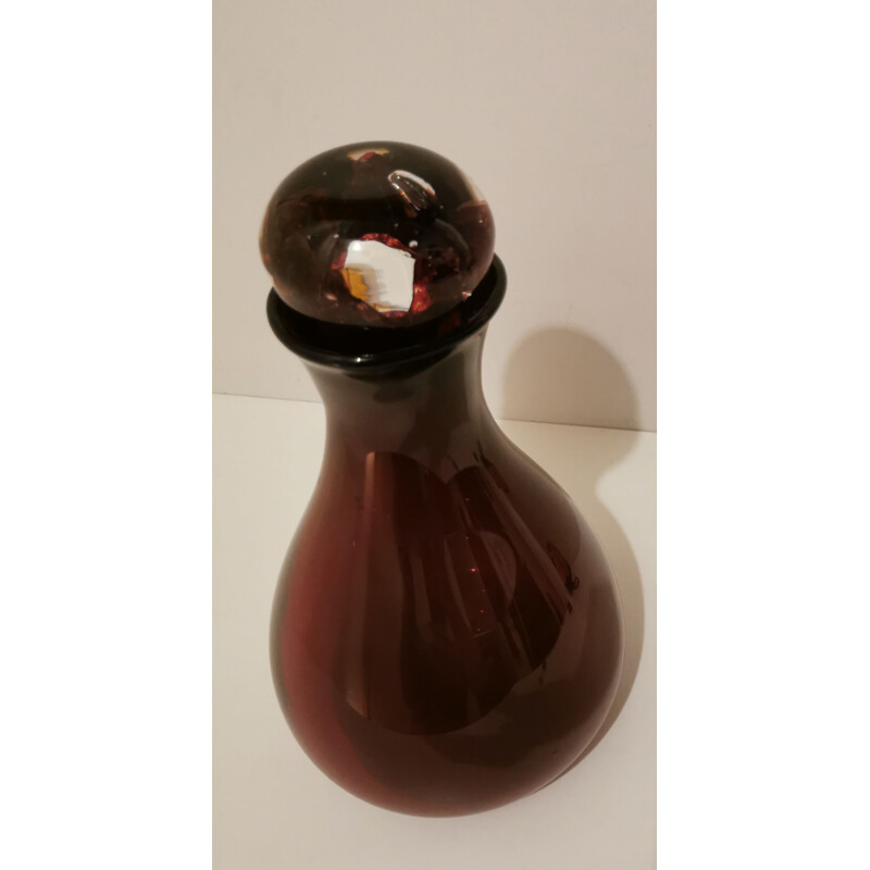 Vintage decanter with Murano glass stopper