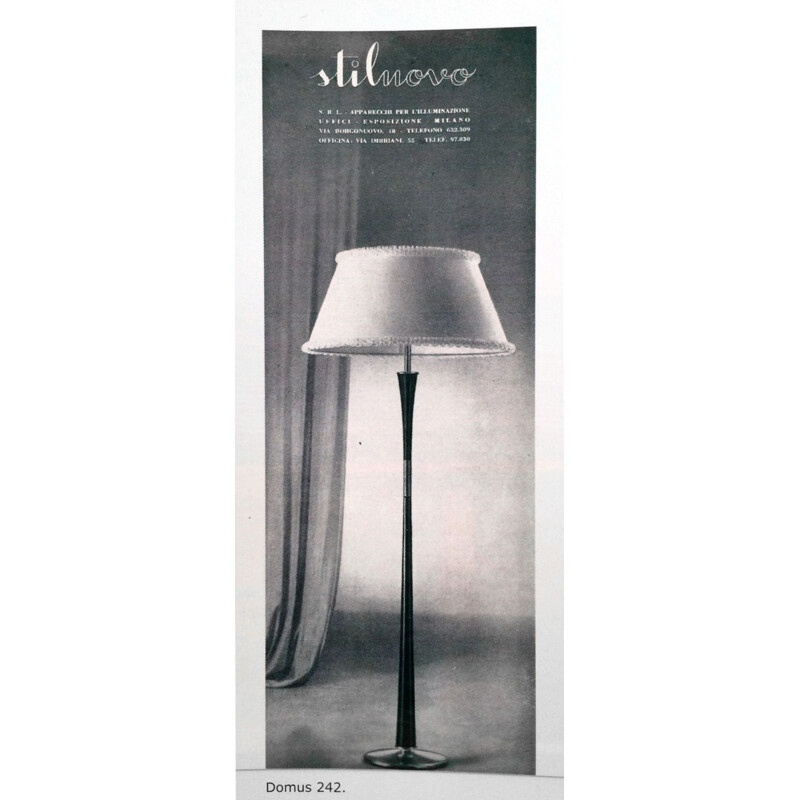 Vintage floor lamp by Stilnovo, 1950