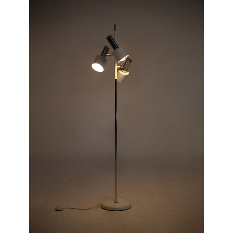Vintage chrome floor lamp by Koch and Lowy Omi, 1960