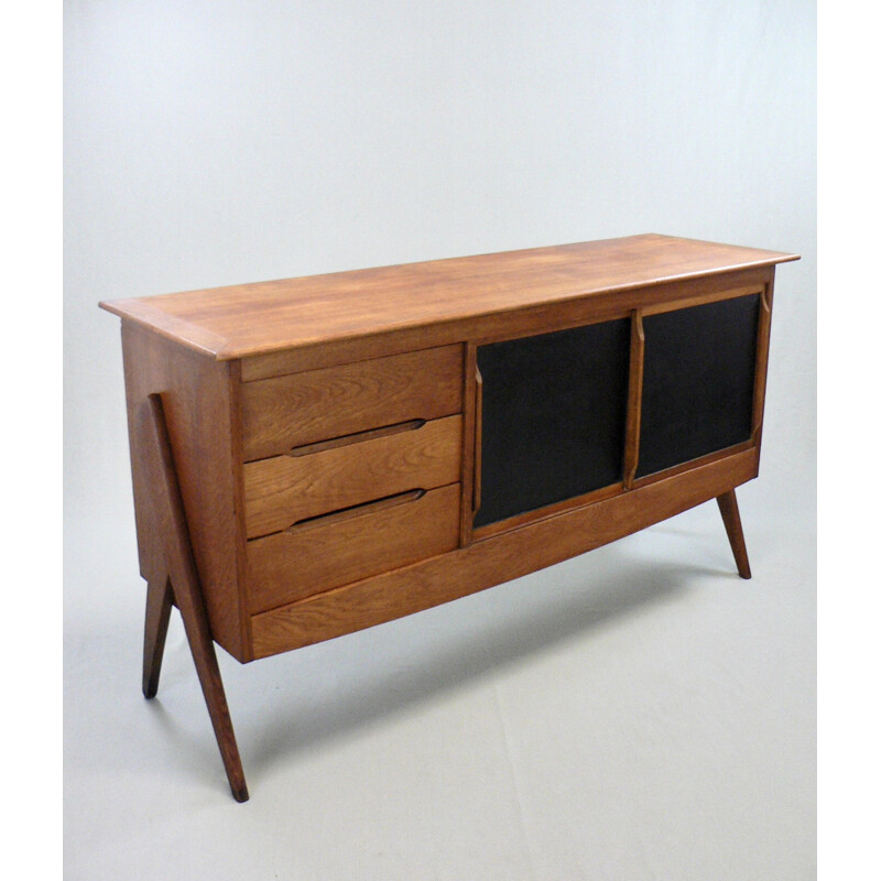 Vintage sideboard with compass legs, 1950