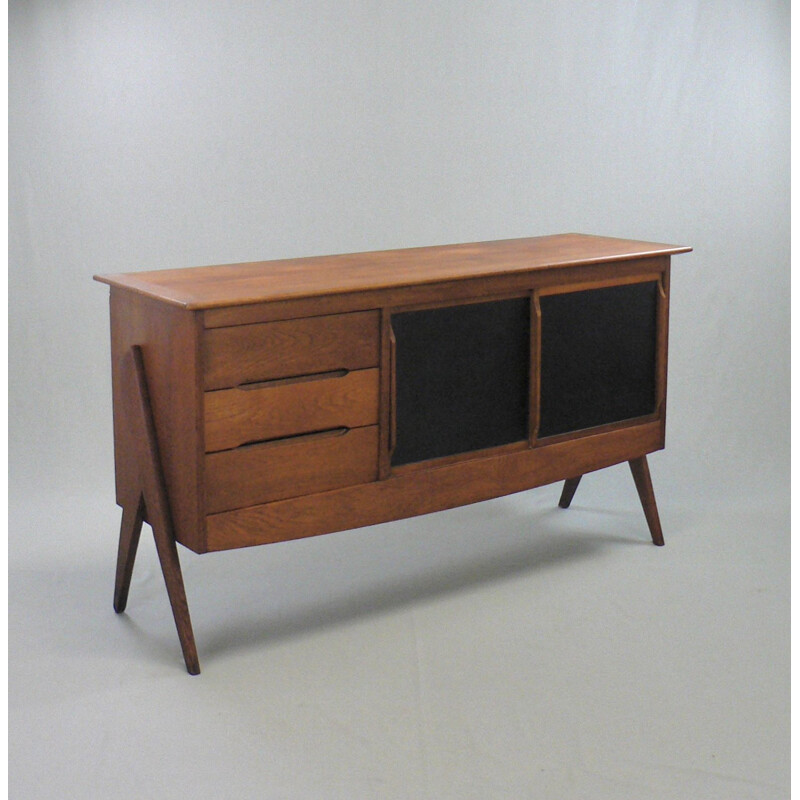 Vintage sideboard with compass legs, 1950