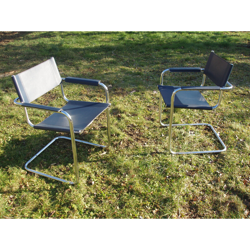 Paire de fauteuils vintage B 34 par Marcel Breuer