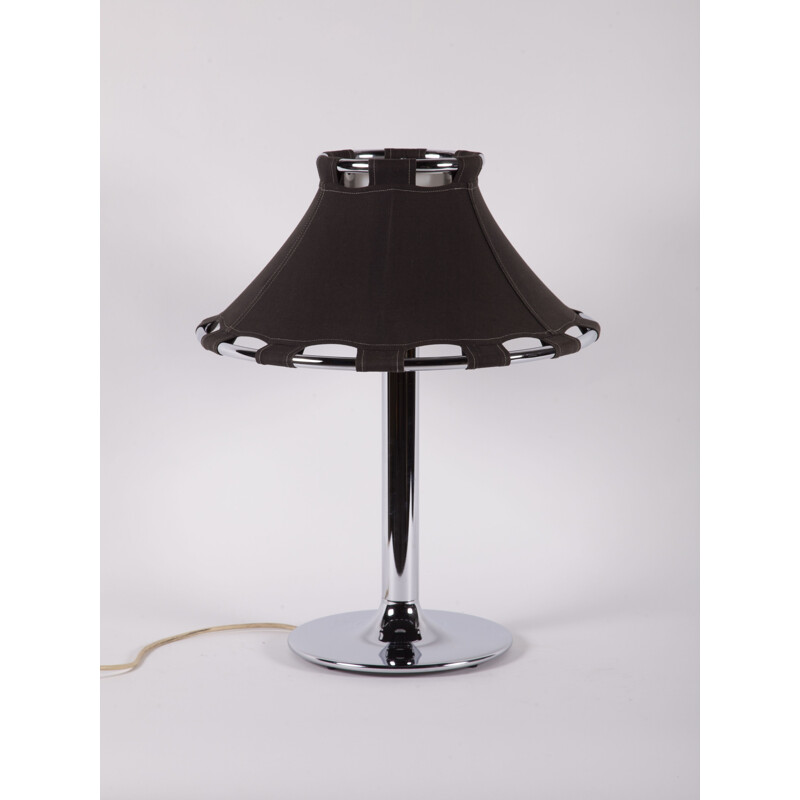 Verchromte Vintage-Tischlampe von Anna Ehrner für Ateljé Lyktan, 1970