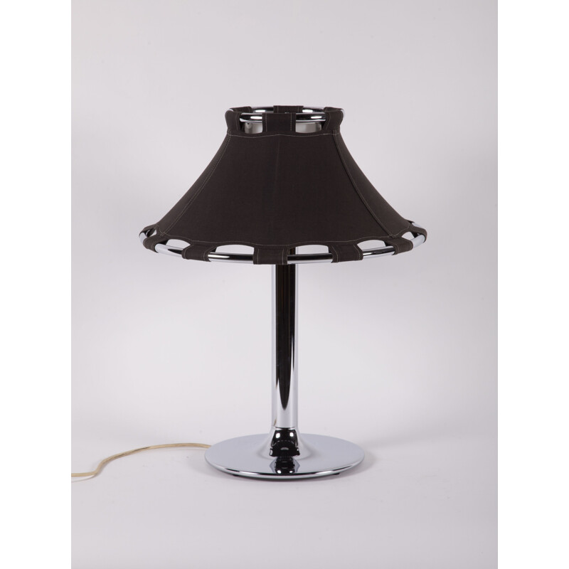 Vintage chrome table lamp by Anna Ehrner for Ateljé Lyktan, 1970