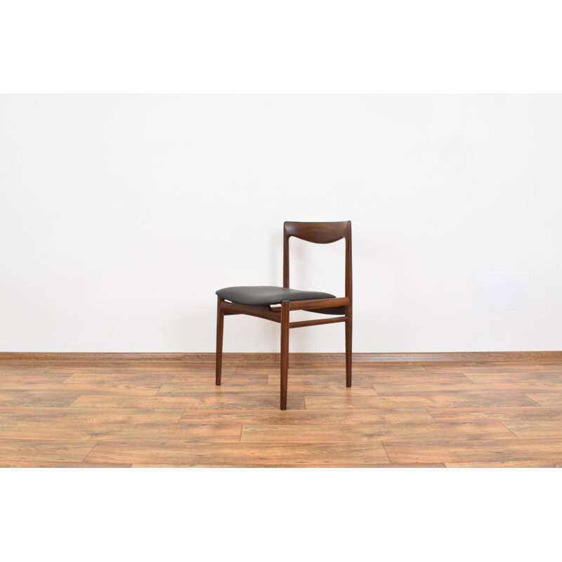 Set of 4 teak vintage dining chairs from Lübke, 1960s