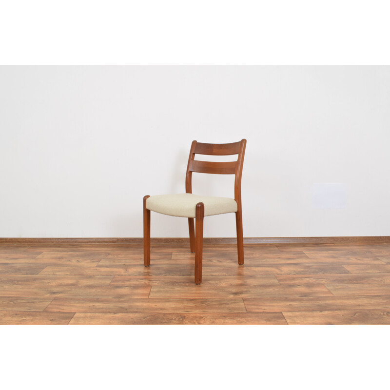 Set of 4 danish teak dining chairs from EMC Møbler, 1970s