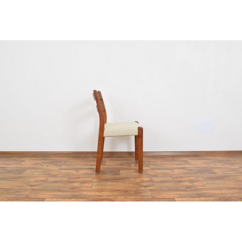Set of 4 danish teak dining chairs from EMC Møbler, 1970s