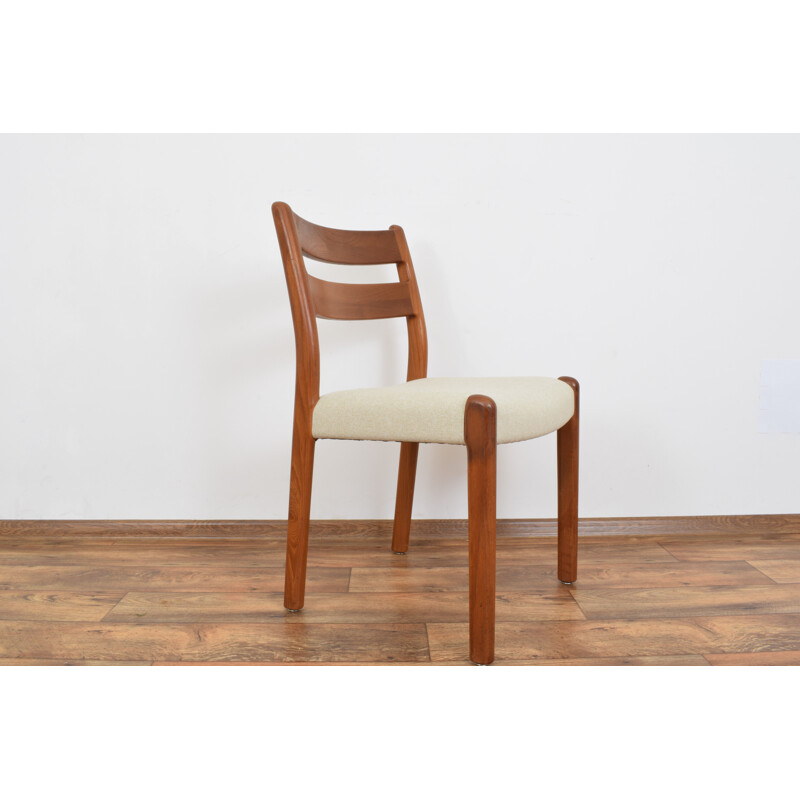 Set of 4 danish teak dining chairs from EMC Møbler, 1970s