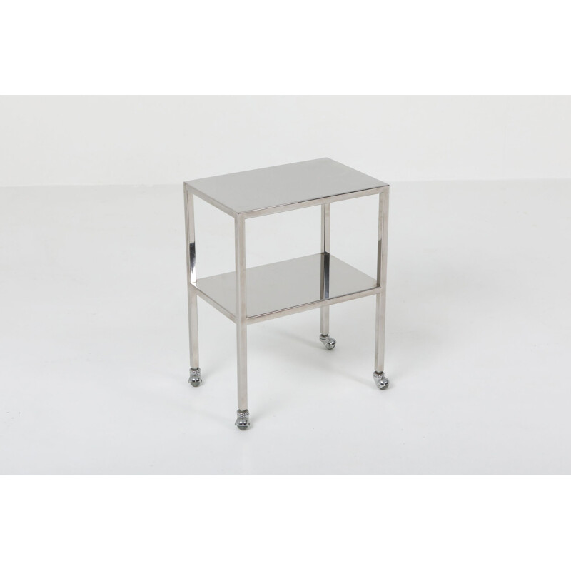 Industrial chrome vintage trolley, 1990s