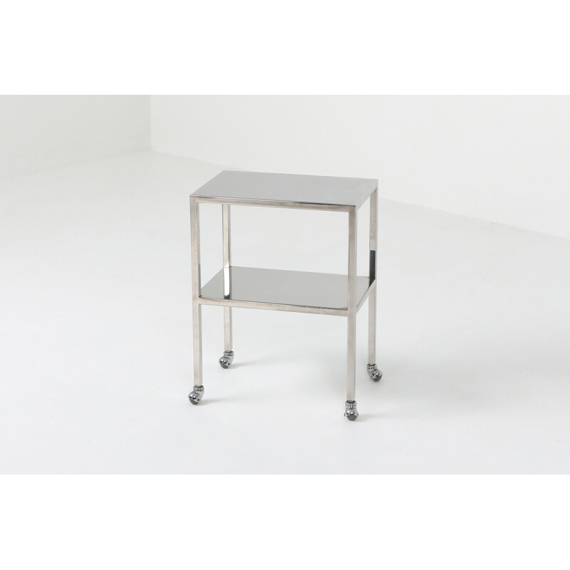 Industrial chrome vintage trolley, 1990s