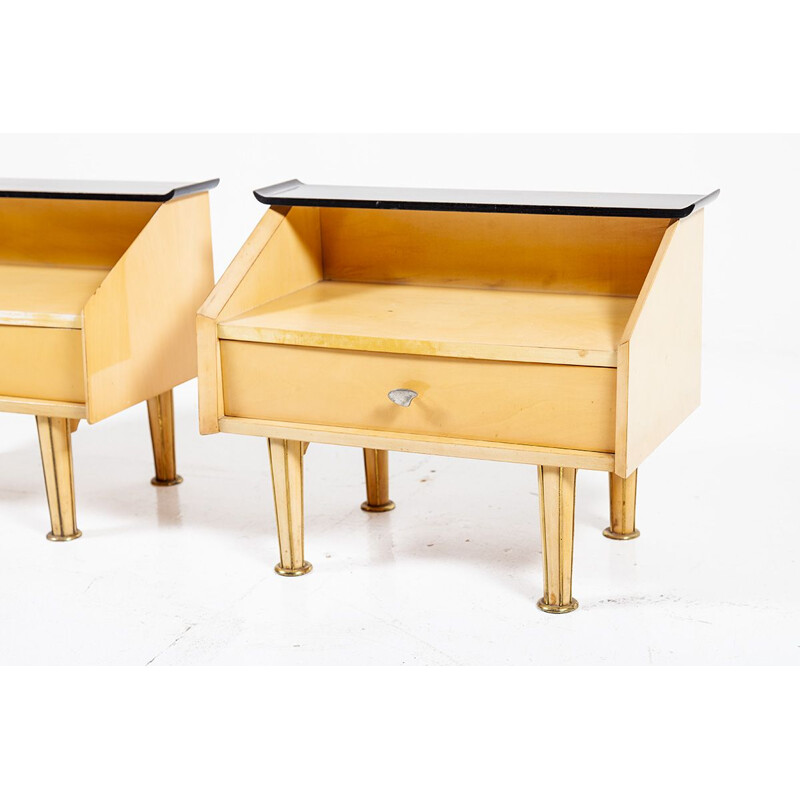 Pair of vintage Danish night stands, 1950