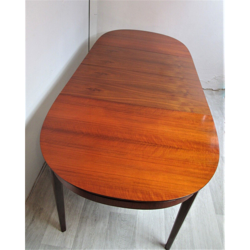 Teak round vintage table, 1960s